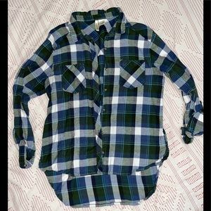 Flannel button up shirt comfy!